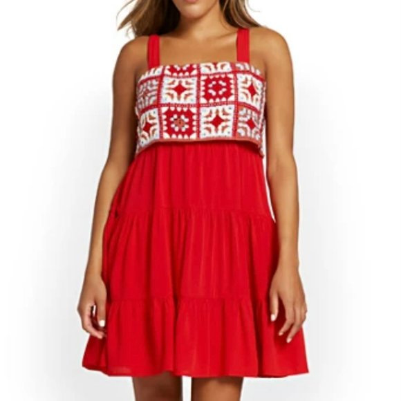 New York & Company Dresses & Skirts - Crochet Top Dress